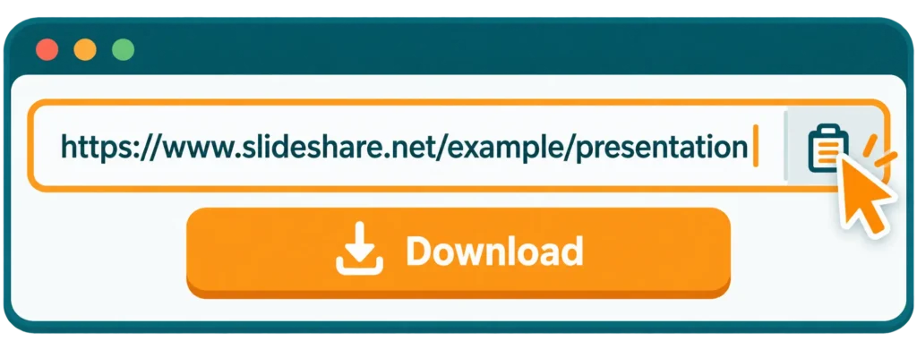paste link slideshare downloader